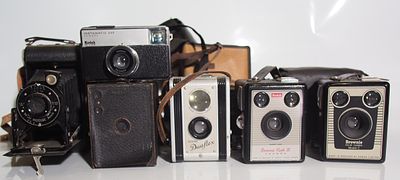 A selection of cameras