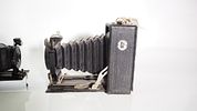 A WELTA PLATE FILM CAMERA BLACK BODY GOOD BELLOWS / WITH CLEAR DOPPEL LENS ALL WORKINGImage - 3