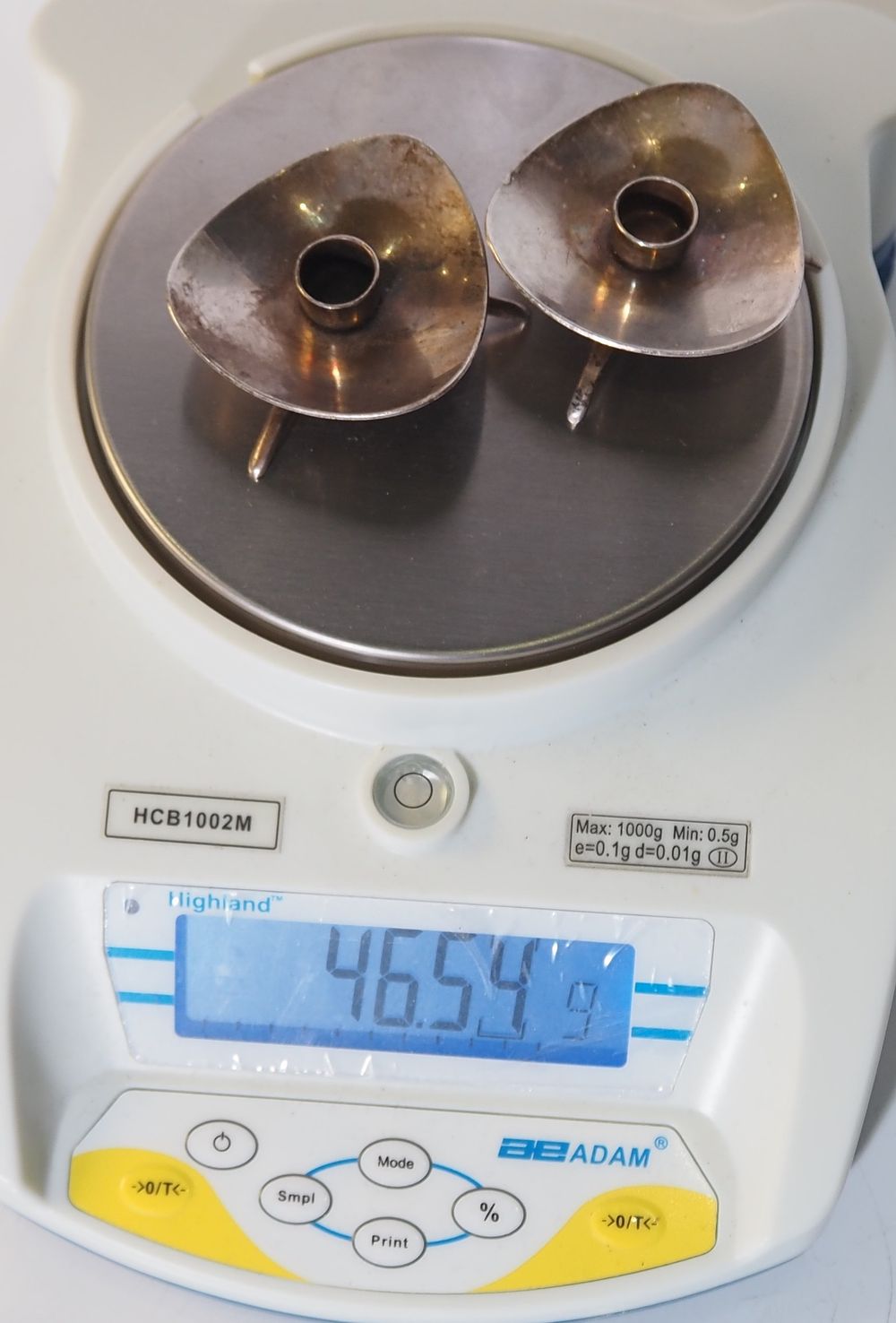Lot 149: A Pair cohr Denmark silver  46.54g