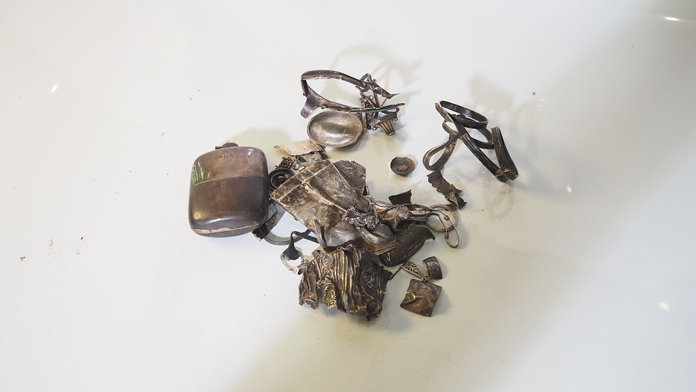 Lot 151: A SCRAP SILVER