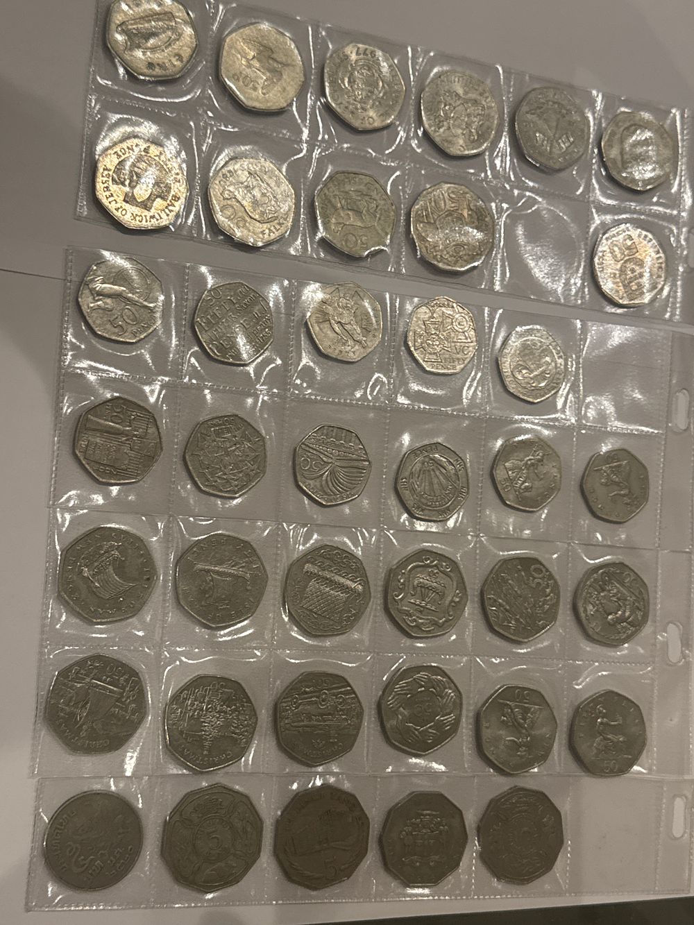 Lot 208: A selection of 50p coolectible coins