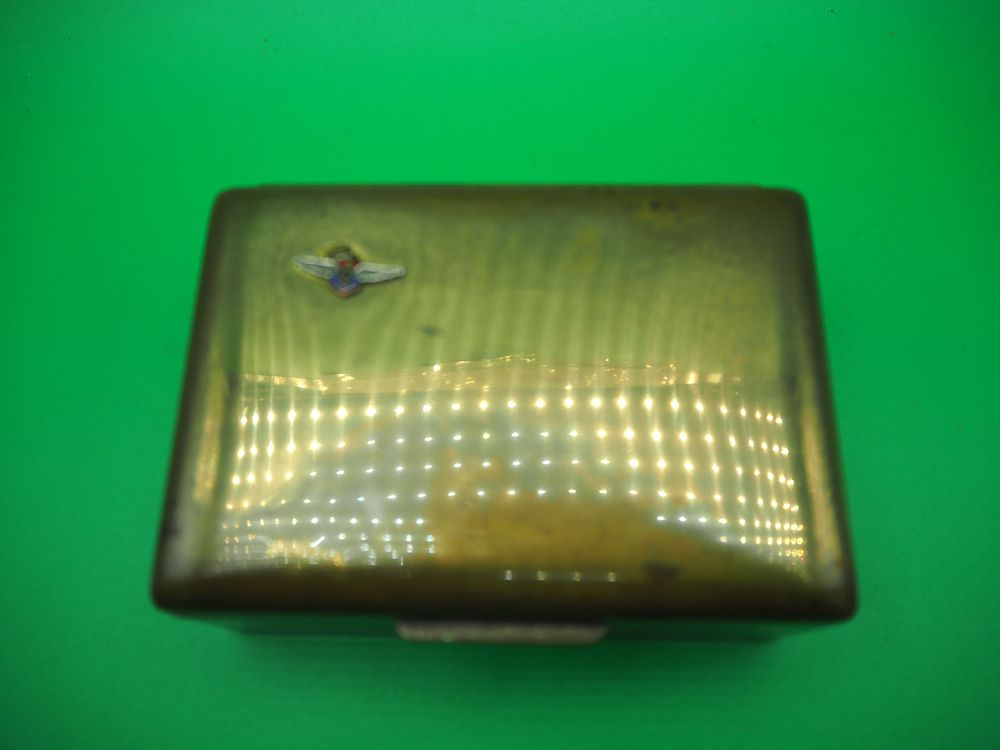 Lot 156:  brass State Express Cigarettes case box