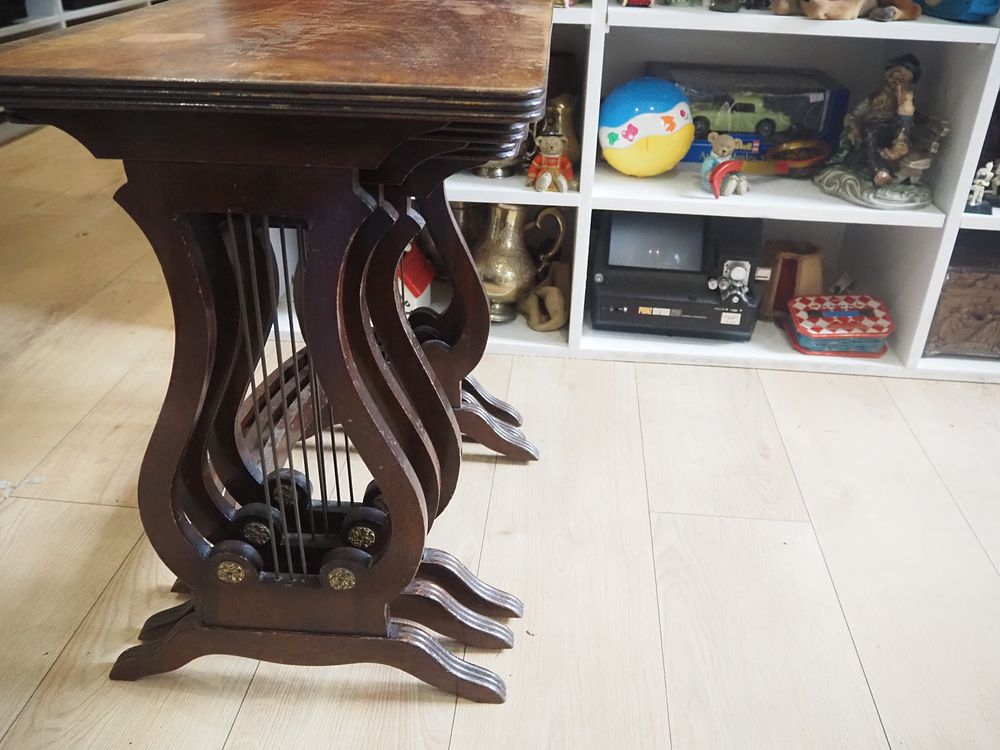 Lot 191: Strongbow Nest of Three Regency Style Mahogany Tables