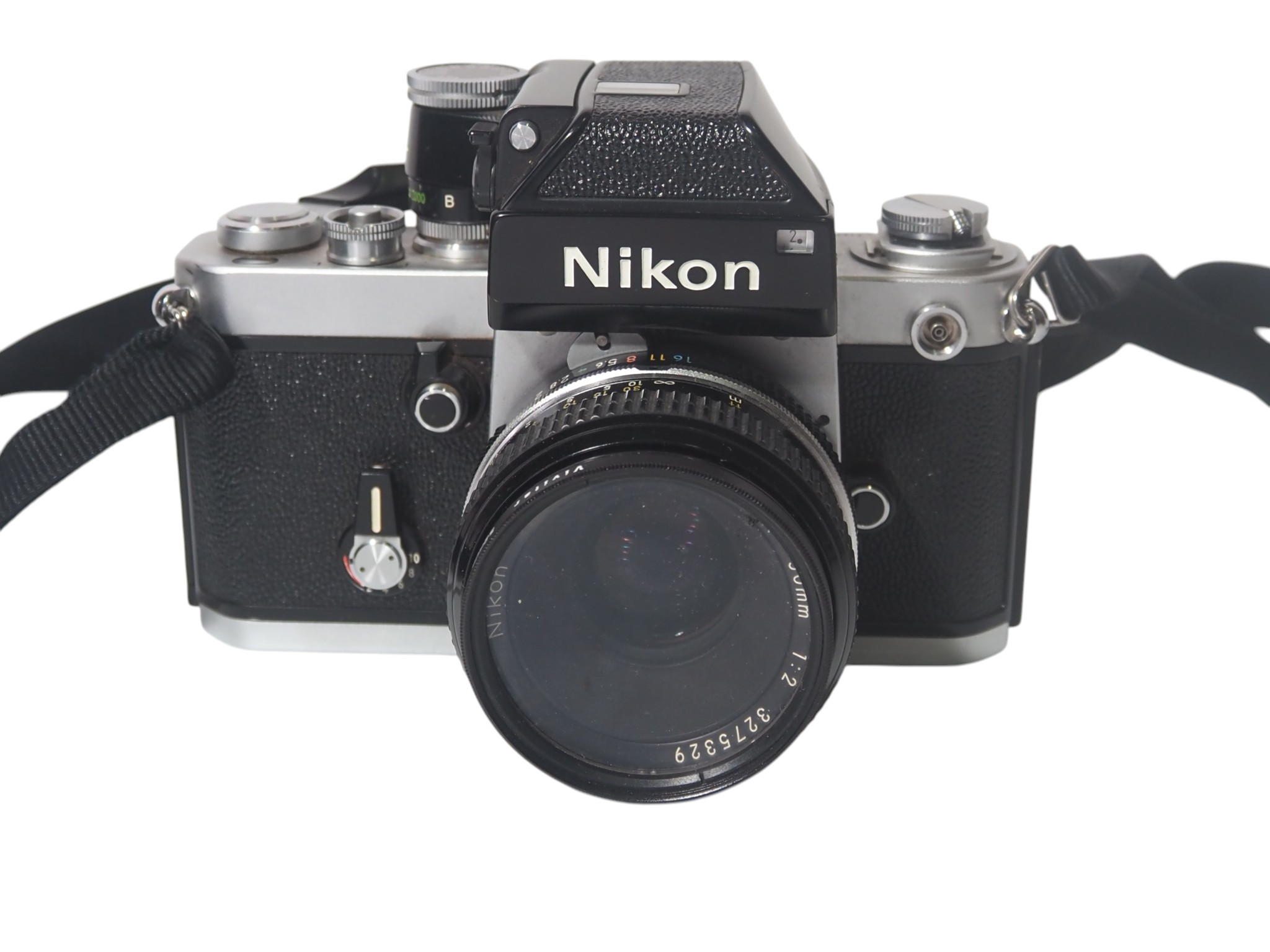 Vintage Nikon F2 35mm SLR Film Camera w/ Nikkor 50mm f/2 Lens