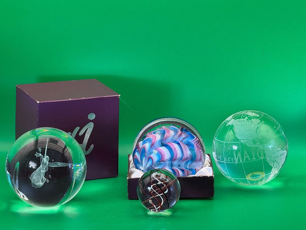Lot 272: Four Glass Paperweights Collection