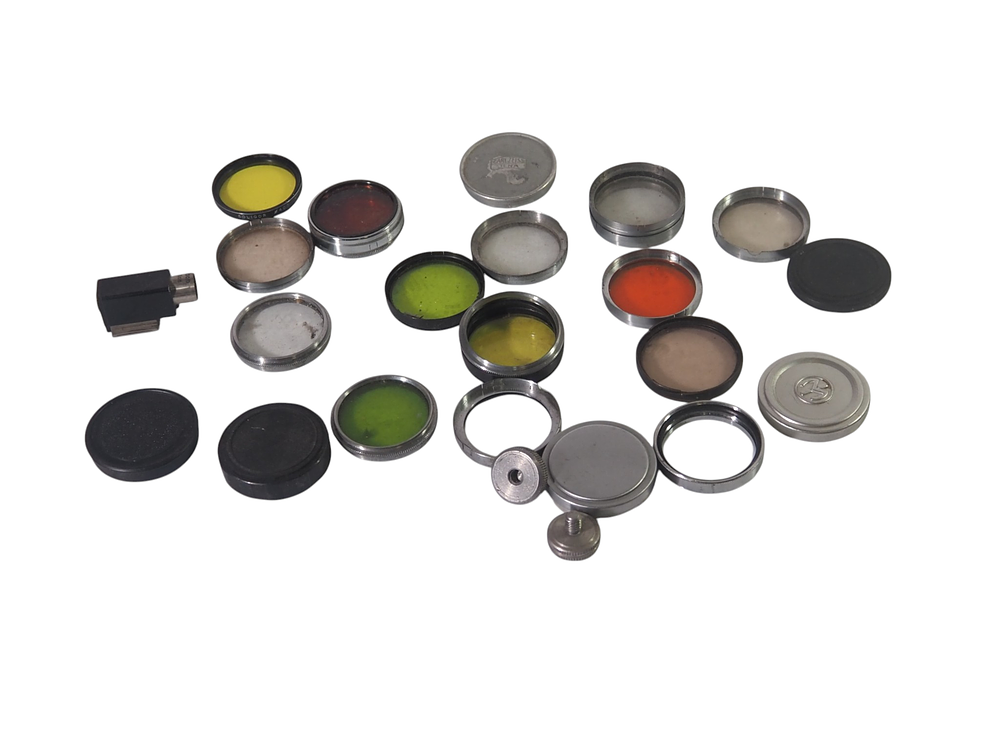 Lot 169: Vintage Carl Zeiss Jena Camera Lens Filters And Accessories