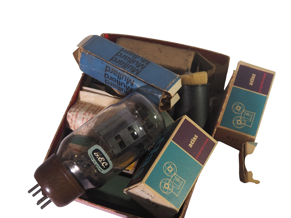 Lot 230:  
Mixed Collection Of Vintage Vacuum Tubes And Photo Cells Including Mullard RCA And KT66