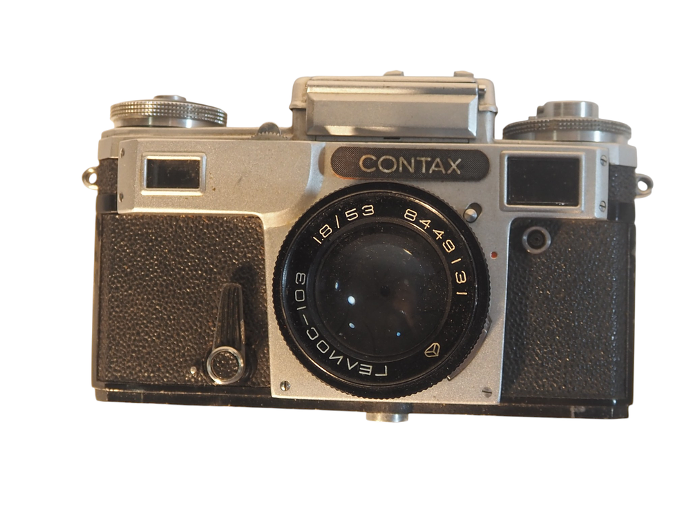 Lot 177: Contax 35mm Rangefinder Camera with Helios 103 53mm f1.8 Lens