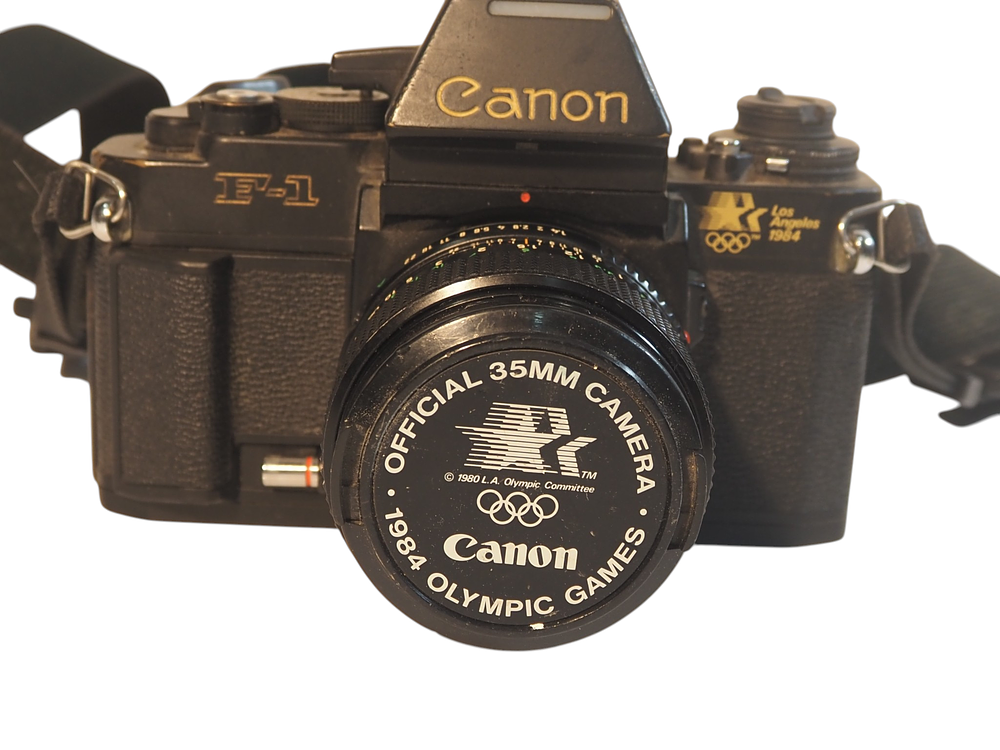 Lot 179: Canon F1 Los Angeles 1984 Olympic Games Special Edition With FD 50mm f1.4 Lens