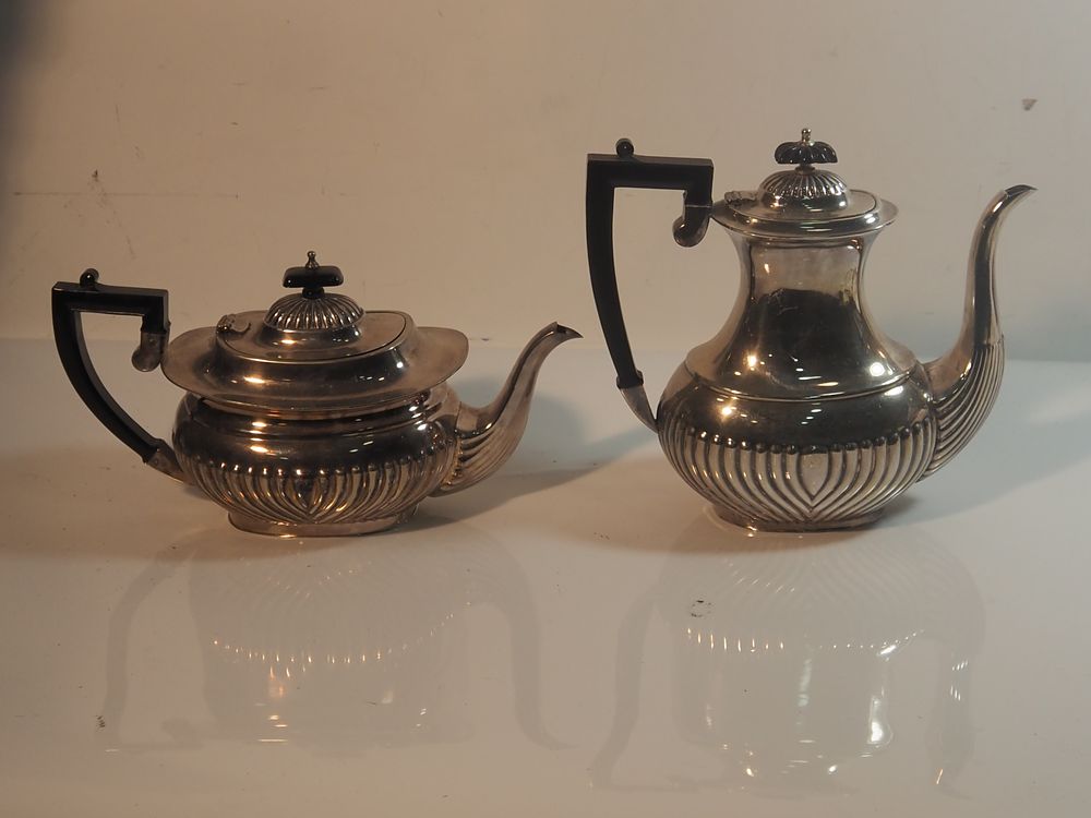 Lot 343: Two Piece EPNS A1 Silver Plated Tea And Coffee Set England