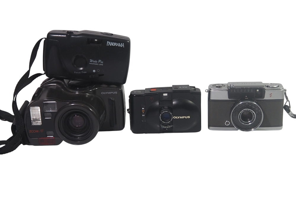 Lot 5: Olympus AZ1 Zoom XA2 Pen S Panorama Wide Pic 35mm Camera Collection