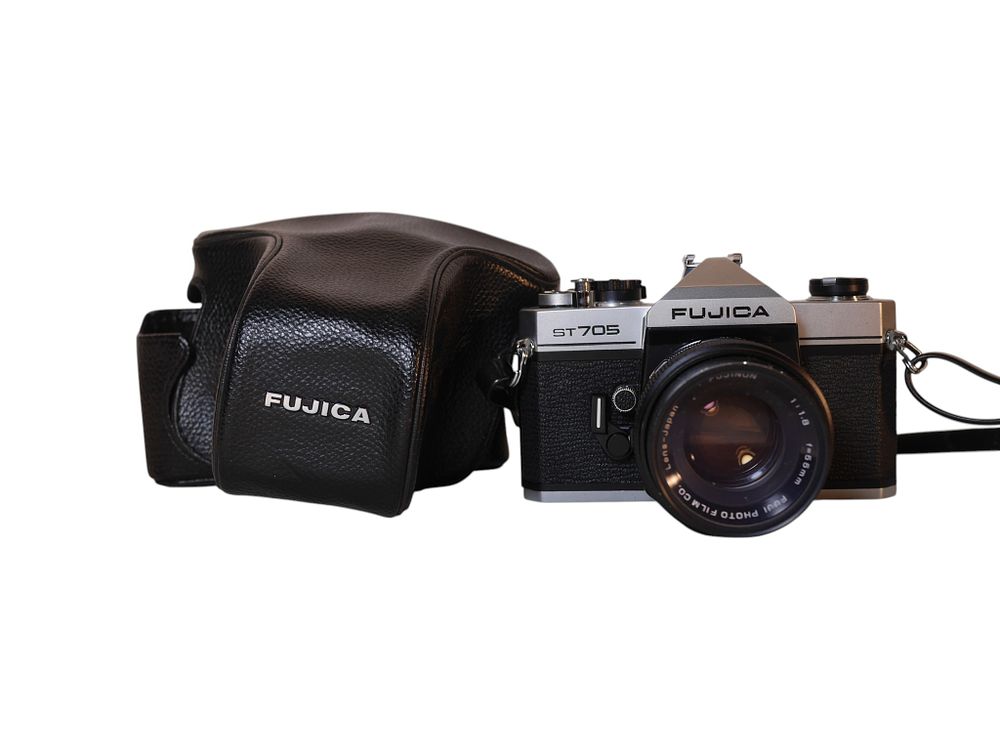 Lot 29: Fujica ST705 35mm SLR Camera with 50mm Lens and Original Case