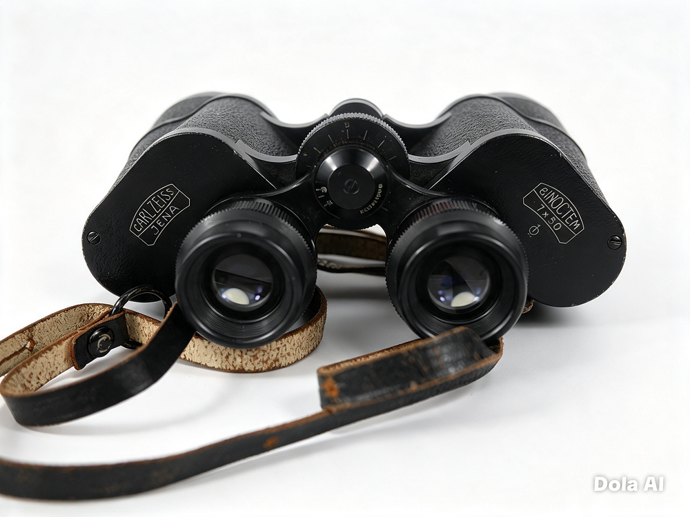 Lot 71: Carl Zeiss Jena Binoctem 7x50 Binoculars With Leather Case