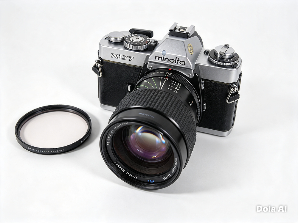 Lot 41: Minolta XD7 35mm SLR Camera With 35 85mm f2.8 Zoom Lens And Filter