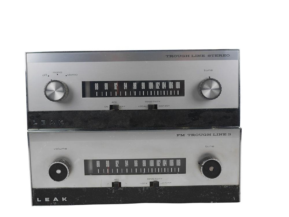 Lot 119: hi fi Leak Trough Line Stereo And Trough Line 3 FM Tuner Pair