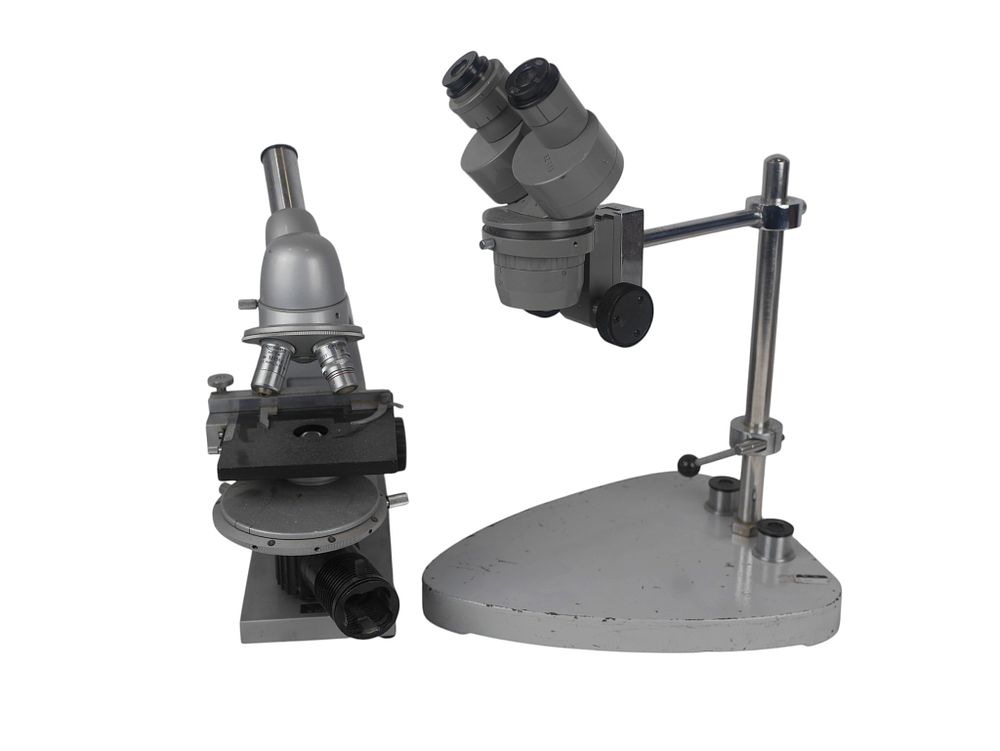 Lot 75: Reichert Austria Microscope And Olympus VT II Stereo Unit
