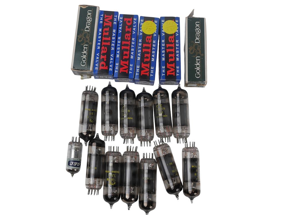 Lot 148: hi fi Collection Of EL84 Valves Mullard Golden Dragon GEC And Others