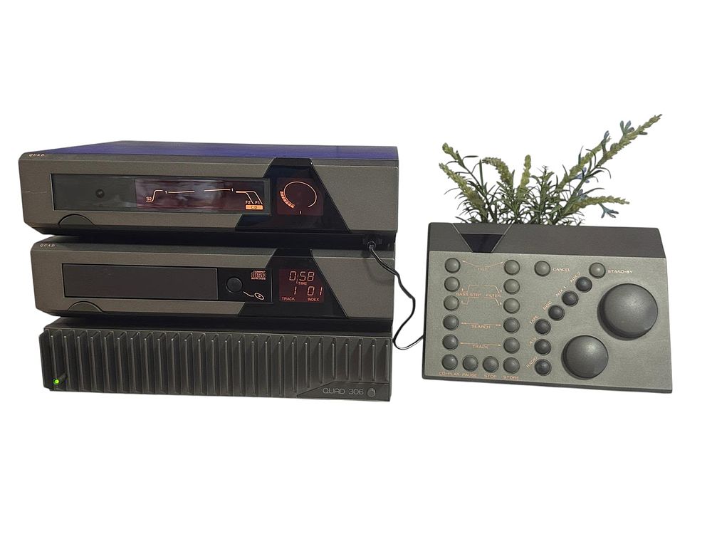 Lot 128: Quad 66 CD Player Quad 306 Amplifier Quad Preamp And Remote Control