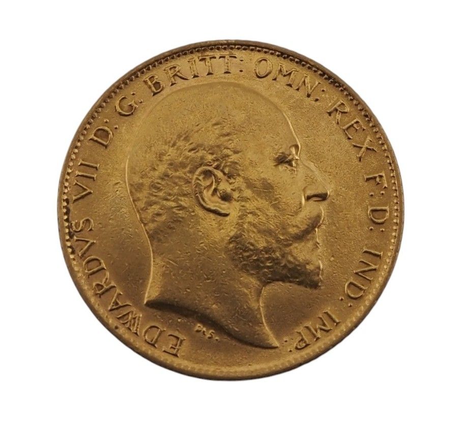 Lot 191: Edward VII Gold Full Sovereign 1909