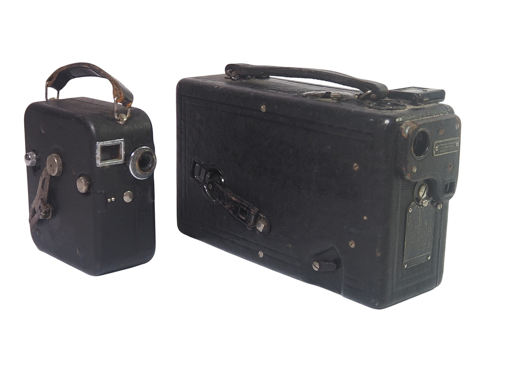 Lot 245: Pair of Vintage Kodak Cine Model B and Cine Kodak Model B Movie Cameras