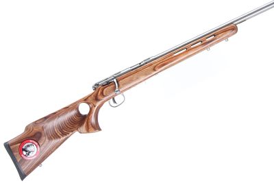 SAVAGE
A MK II .22 LR BOLT ACTION RIFLE Ser No 2327101;
Laminate thumb hole stock with 