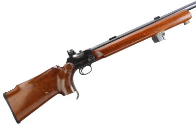 BSA AN INTERNATIONAL MK2 .22LR MARTINI TARGET RIFLE SER NO FC1444X; Hard rubber 