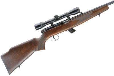KRIKO
A .22 SEMI-AUTO RIFLE Ser No 292890; Bead foresight, gate rear sight, ASI telescopic 