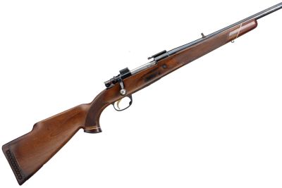 PARKER HALE 
A .30-06 SAFARI BOLT ACTION RIFLE Ser No D-05732;
Ventilated rubber 'PH' 