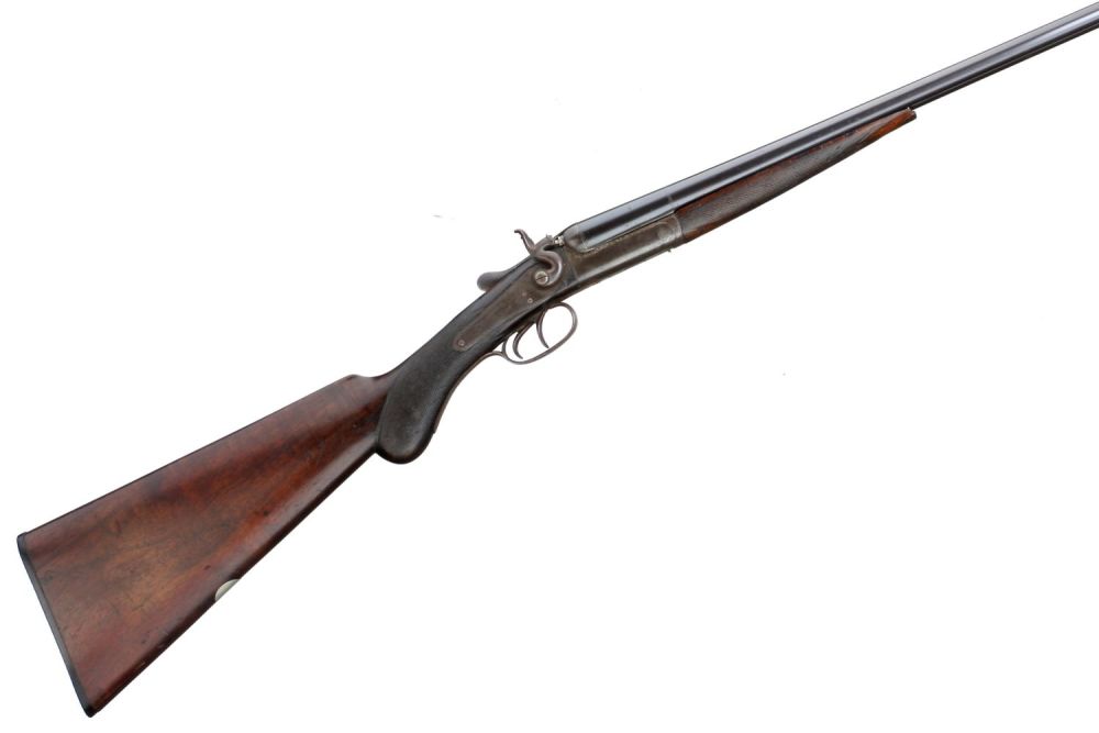 Lot 124: CHARLES ROSSON & CO
A .410 SIDE BY SIDE HAMMER ACTION NON-EJECTOR Ser No 2637