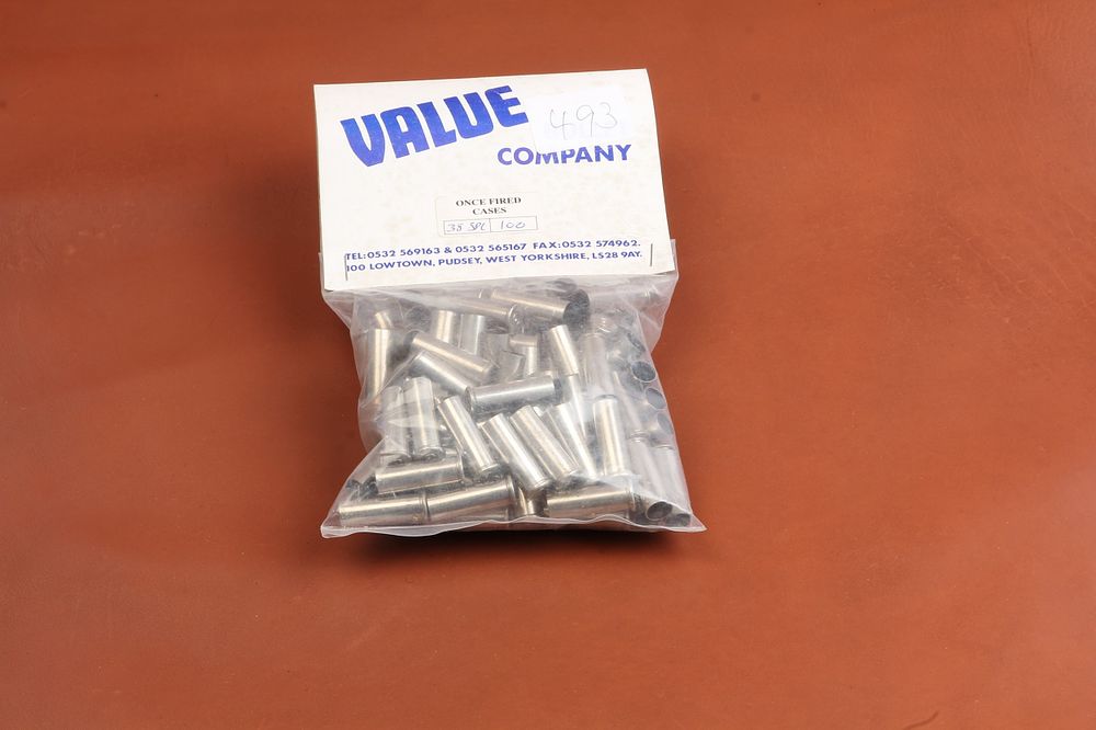 Lot 442: .38 SPL ONCE FIRED 100