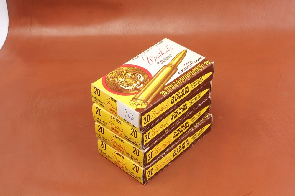 Lot 450: 80 .270 WEATHERBY MAGNUM CASES