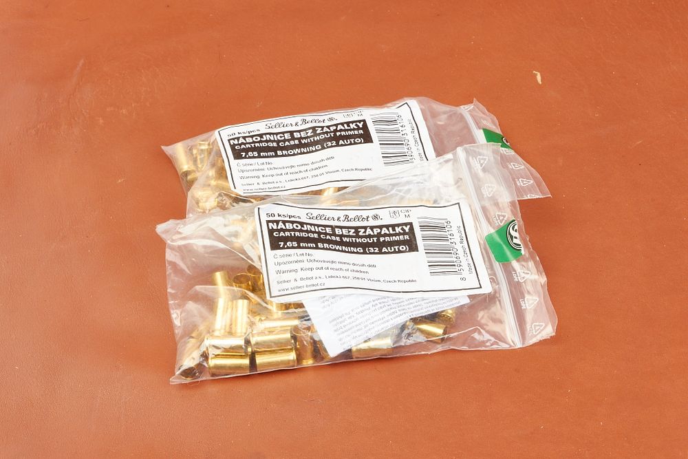 Lot 481: 7.65 (32 AUTO) BRASS, SEALED, 100 of