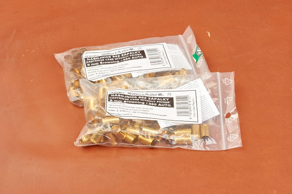 Lot 482: 9mm (.380 AUTO) BRASS, SEALED, 100 of