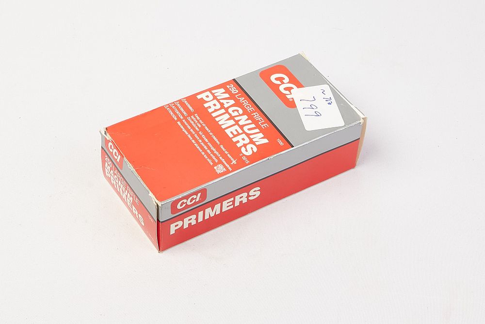 Lot 491: CCI 250 LARGE RIFLE MAGNUM PRIMERS Approx 750