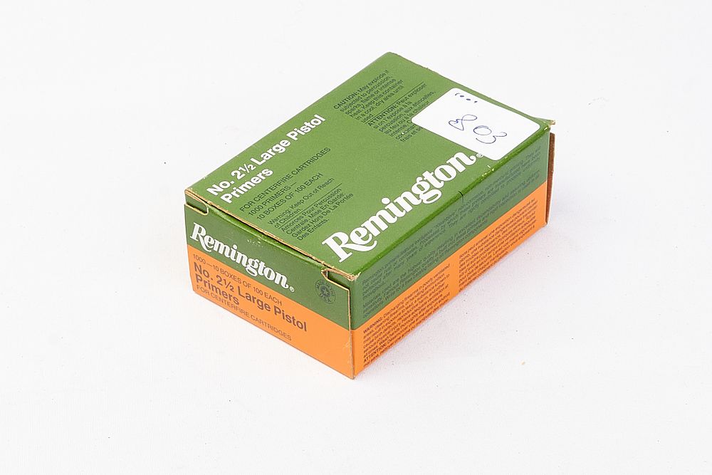 Lot 495: REMINGTON No 2 1/2 Lge Pistol Primers 1000...