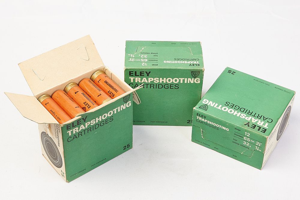 Lot 531: ELEY 12-BORE Paper 2 1/2" 3 boxes