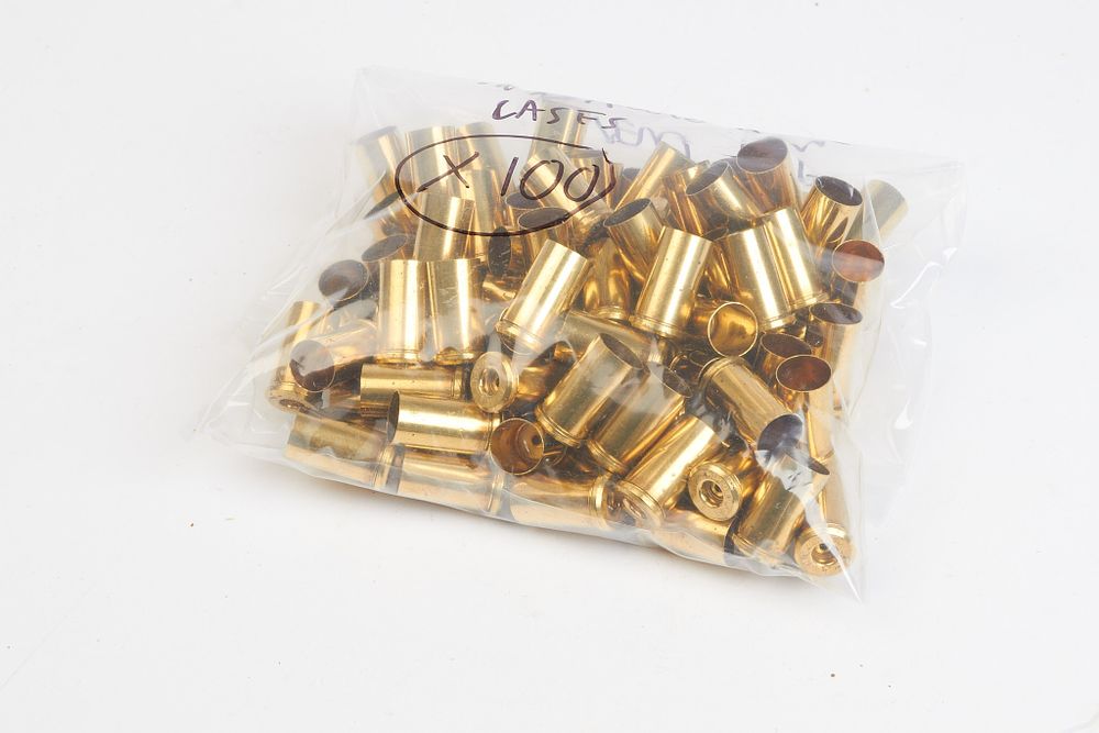 Lot 665: Remington-Peters .45 Auto Rim brass 100 of