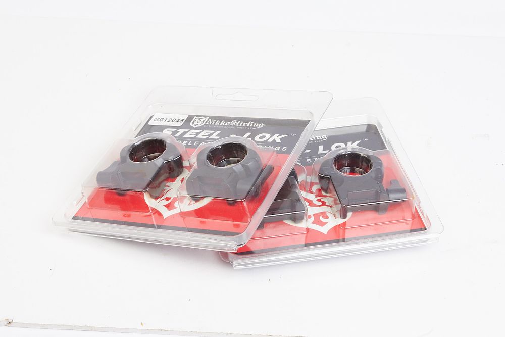Lot 689: 2 x Nikko Sterling QR Steel 1" scope...