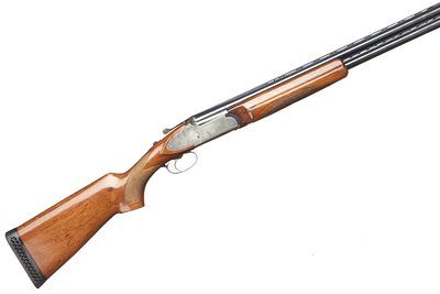 RIZZINI
A 12-BORE RIZZINI OVER & UNDER SIDEPLATED EJECTOR Ser No 50891. A 12 bore Rizzini over 