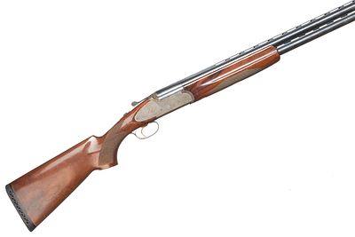 RIZZINI
A 12-BORE RIZZINI OVER & UNDER SIDEPLATED EJECTOR . 
FAULTY BARREL SELECTOR. Ser No 86354. 