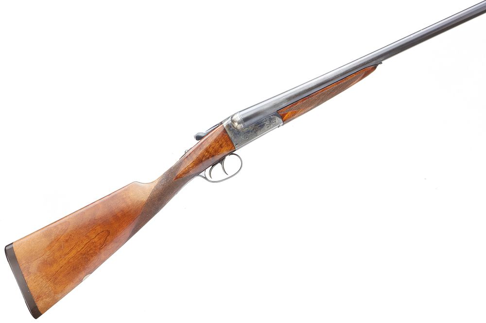 Lot 142: AYA
A 12-BORE AYA DOUBLE-BARRELLED BOXLOCK EJECTOR . 
Ser No 551960.