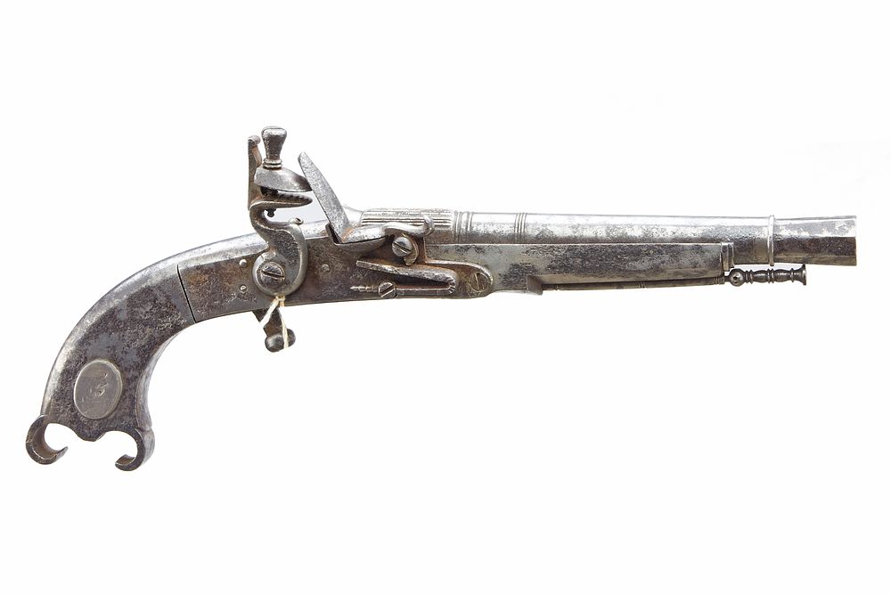 Lot 234: NVM
A REPLICA .50 HIGHLANDER'S FLINTLOCK DRESS PISTOL NVSN