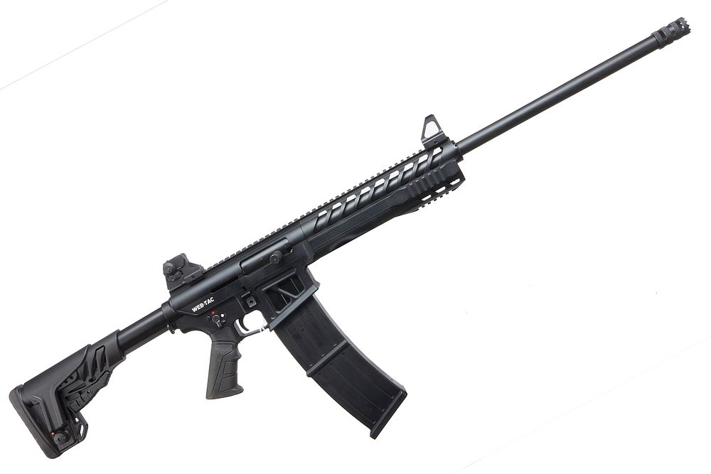 Lot 275: WEB-TAC
AN AS NEW 12-BORE SEMI-AUTO SER NO TRH190031