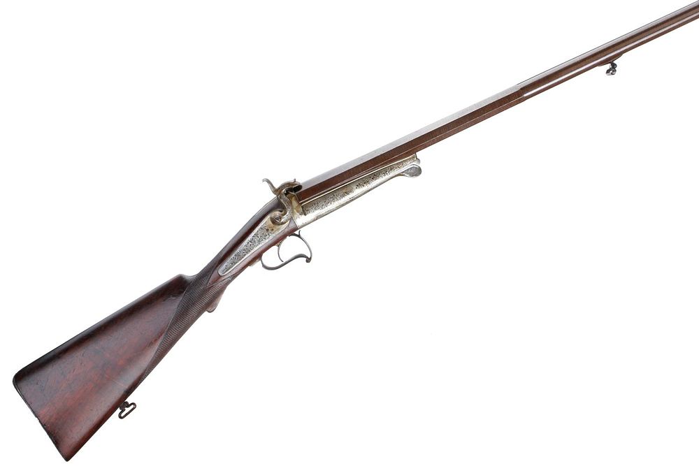 Lot 276: JANSSEN 
A BELGIAN 12-BORE LEFAUCHEUX PINFIRE SER NO 5857