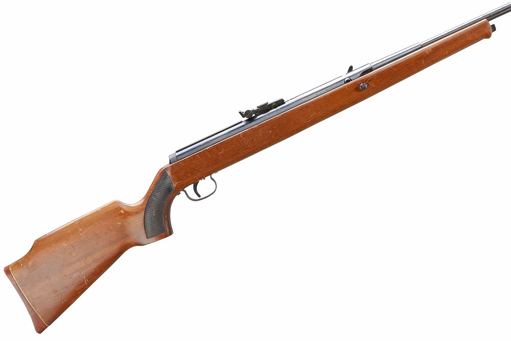Lot 444: ORIGINAL
A .22 CAL. ORIGINAL MODEL 50 LEVER COCKING TAP ACTION AIR RIFLE. NVN.