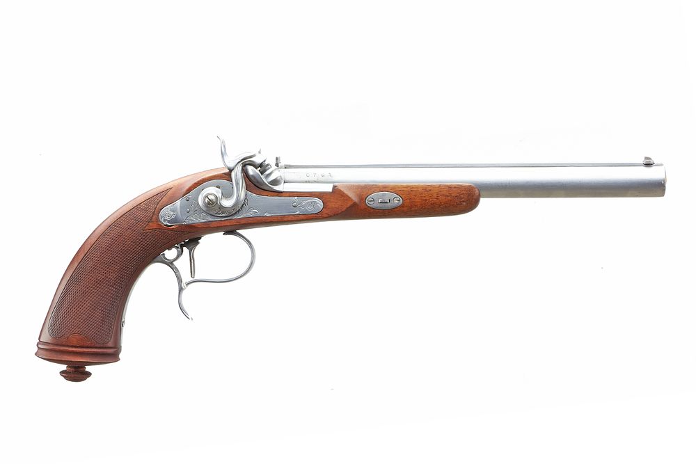 Lot 464: ITALIAN PERCUSSION PISTOL