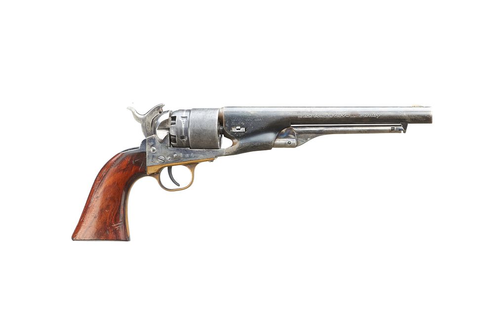 Lot 479: UBERTI
A .44 BLACK POWDER REVOLVER SER NO 79525