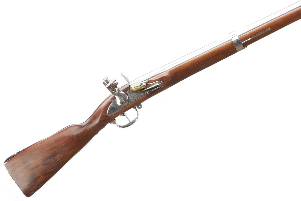 Lot 467: UNKNOWN
A .69 REPRODUCTION BLACK POWDER RIFLE SER NO 1777
