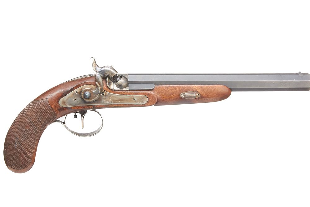 Lot 265: ARTAX.44 Cal. Artax Percussion Pistol.