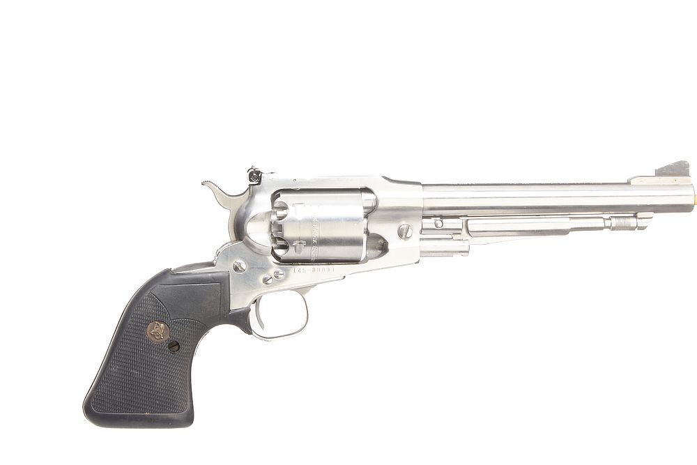 Lot 273: RUGER. 44 Cal. Ruger Old Army stainless steel six shot Percussion Revolver.